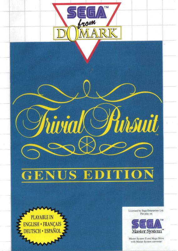 Trivial Pursuit box art for Sega Master System